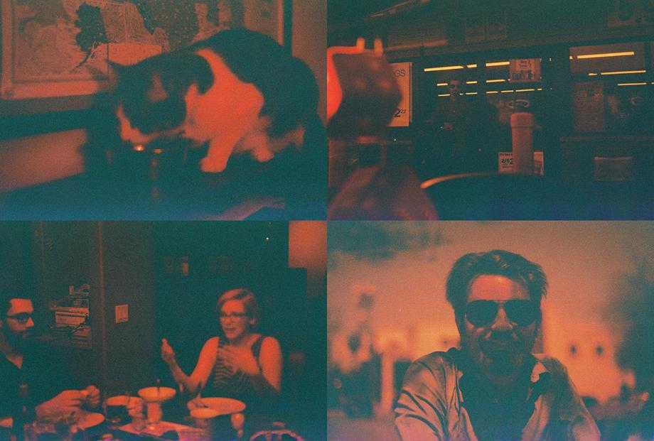 Redscale photo collage